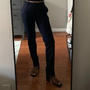 Vitale Barberis Canonico Navy Wool Pants